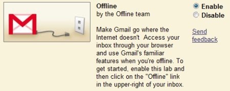 adgang til Gmail offline