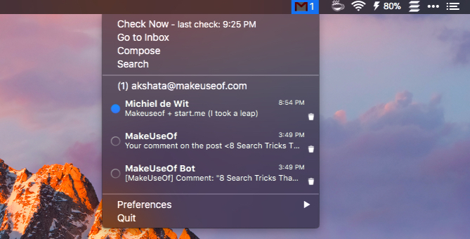 mia-for-gmail-Mac Menu Bar-apps