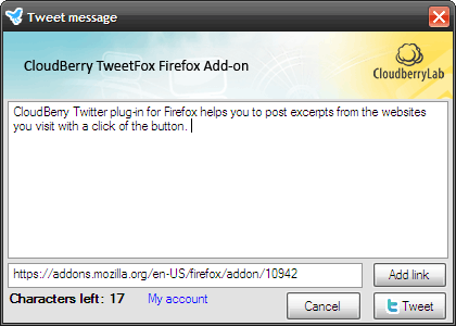 2_tweetfox-besked twitter addon firefox