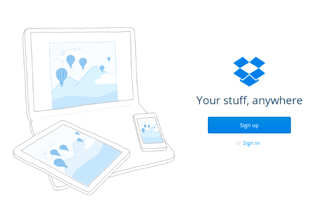 dropbox-tilmelding