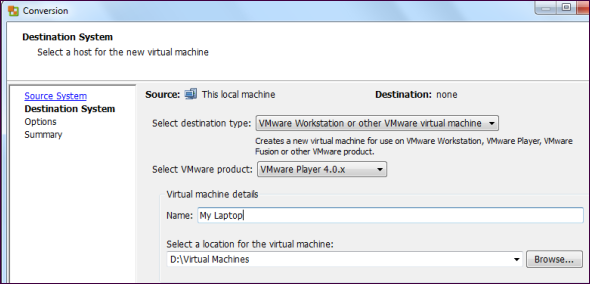 VMware-vCenter-converter-destination-systemet