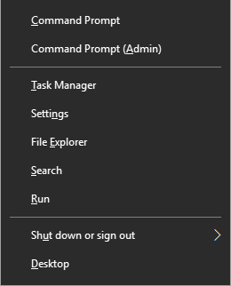 windows key x kommandoprompt