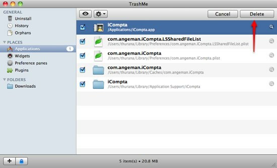 To enkle trin til oprydning af dit applikationsbibliotek [Mac] 04d TrashMe Slet