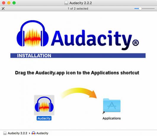 Installation af Audacity til macOS