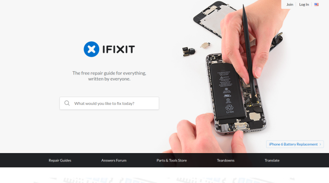 IFixIt Gadget Repair Website