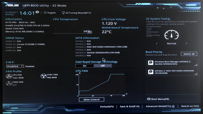 Sådan bygger du din egen pc asus uefi bios