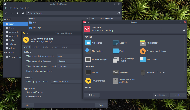 windows manager som desktopmiljø Linux