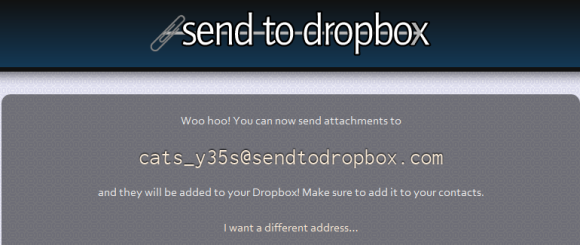 hvordan sender jeg filer til dropbox