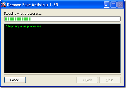 fjerne falske antivirus