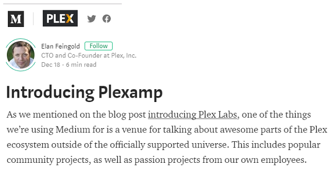 Vi præsenterer Plexamp fra Plex Labs