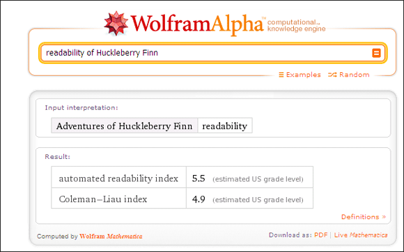 10 seje anvendelser af Wolfram Alpha, hvis du læser og skriver på det engelske sprog Wolfram Alpha06