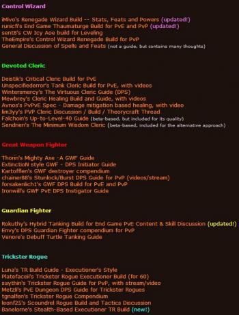 Neverwinter hjemmeside