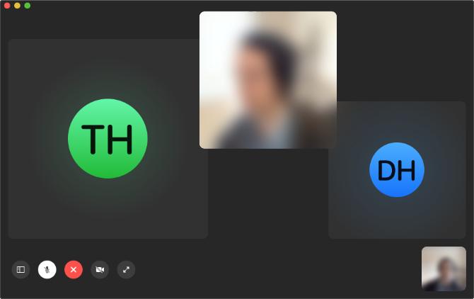 FaceTime-gruppeopkald på Mac