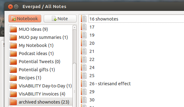 Everpad: Den bedste Evernote-klient til Ubuntu [Linux] everpad-noter
