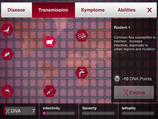 Vælg en sygdom og udslette menneskeheden i Plague Inc. transmission