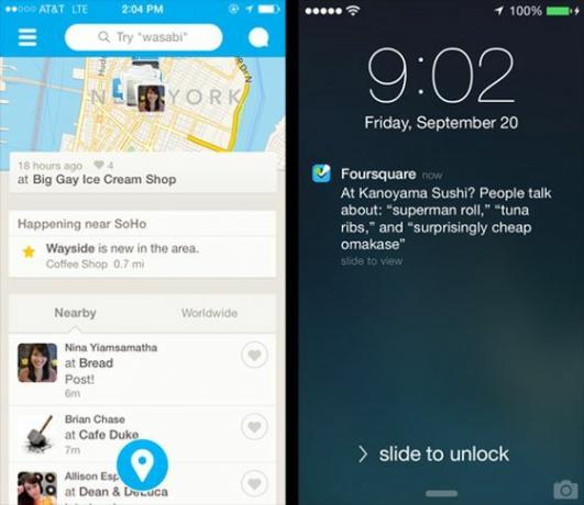 Foursquare-opdatering-Bringer-Real-Time-Anbefalinger-nærheden-Venner