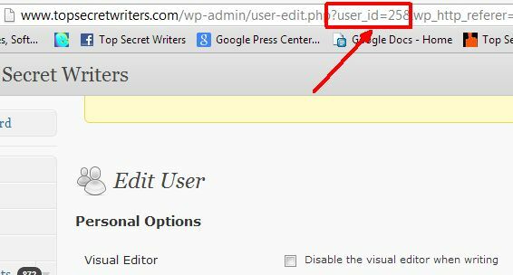 wordpress database vælg