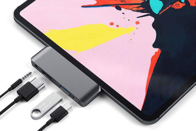 Produktbillede af Satechi USB-C hub til iPad Pro