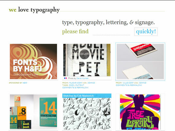 typografi webapplikation