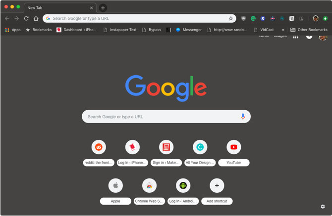 Chrome Mojave-tema