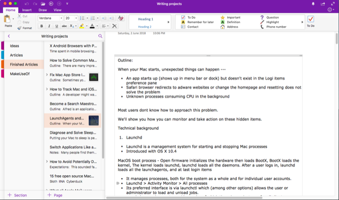 administrere en notesbog med onenote