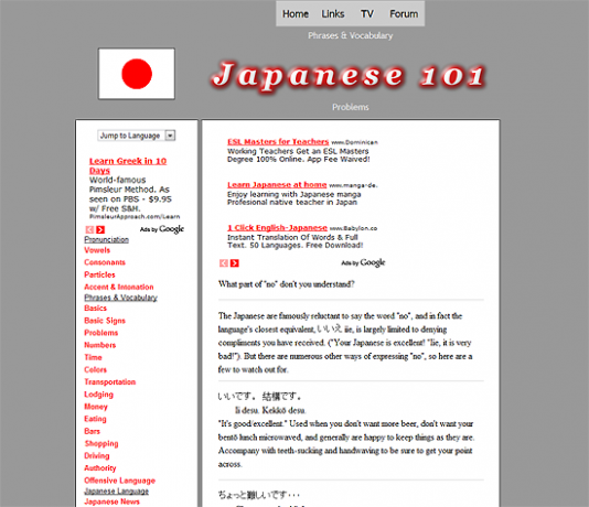 lære at tale japansk