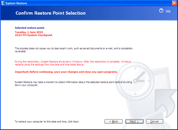 systemgendannelse windows xp