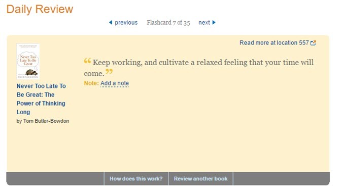 Der er en bedre måde at få vist Kindle-noter og højdepunkter Kindle Daily Review