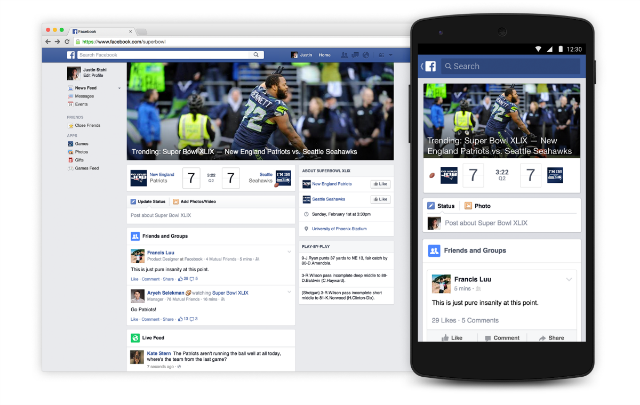 facebook super bowl-oplevelse