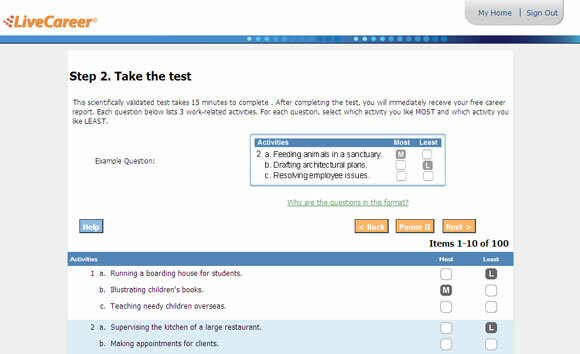gratis karriereevne test