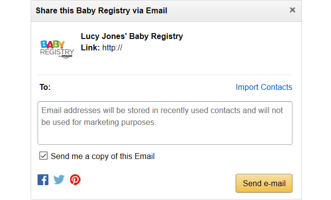 amazon baby register e-mail-deleboks