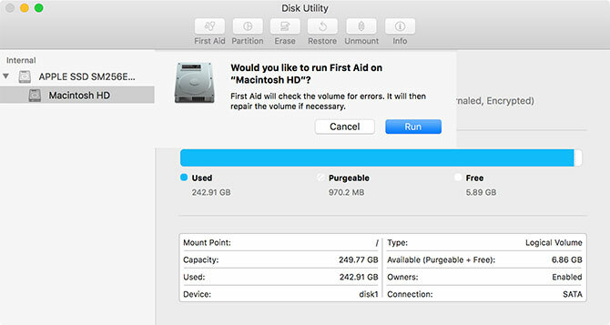 macOS Disk Utility