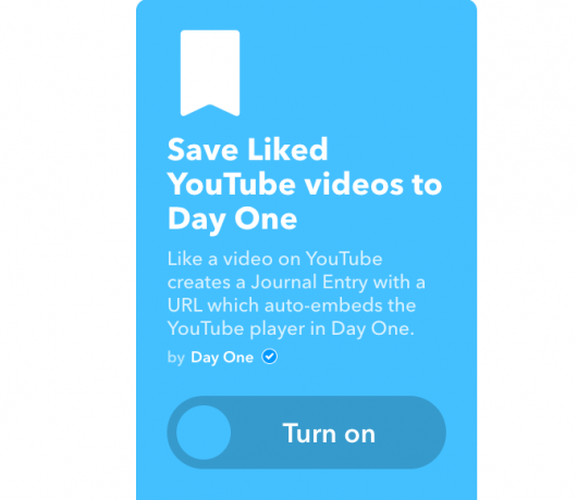 youtube ifttt kunne lide videoer til dag én