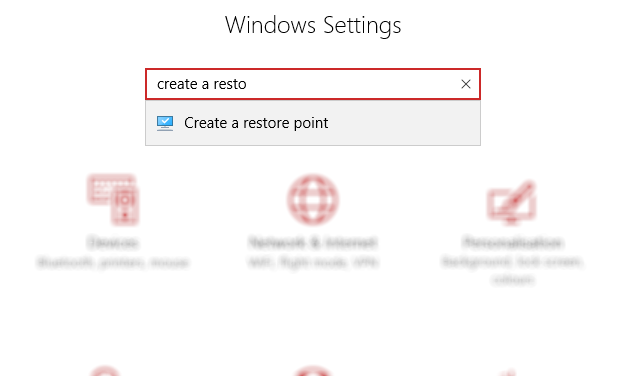 Søg i Windows 10-indstillingsmenuen