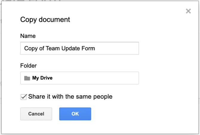 Google Forms Kopieringsformular