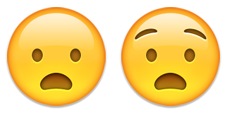 chokeret overrasket emoji-emoticon