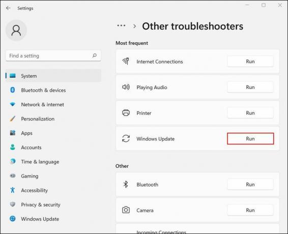 Kør Windows Update fejlfinding 