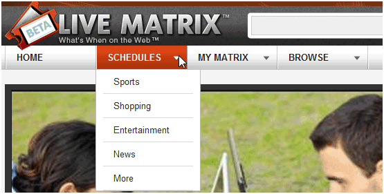 Live Matrix: En tidsplan for live begivenheder Online livematrix2