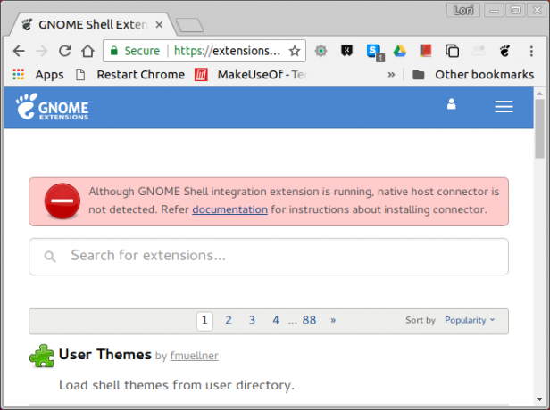 Native host-stik er ikke installeret besked i Chrome