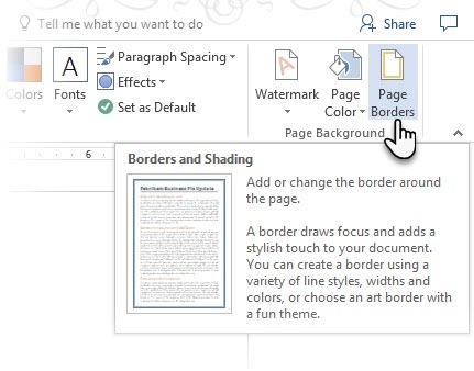 Sådan oprettes professionelle rapporter og dokumenter i Microsoft Word-sidekanter