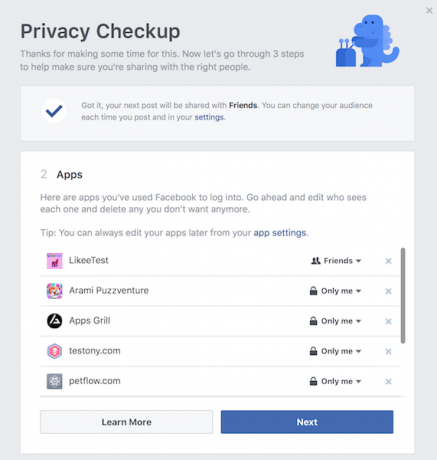 Den komplette Facebook Privacy Guide Facebook Privacy Check apps