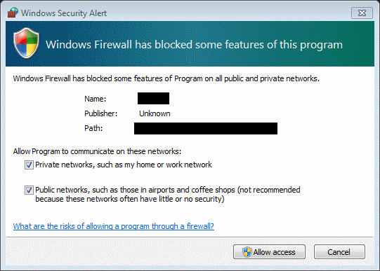 Windows 7 firewall-gennemgang