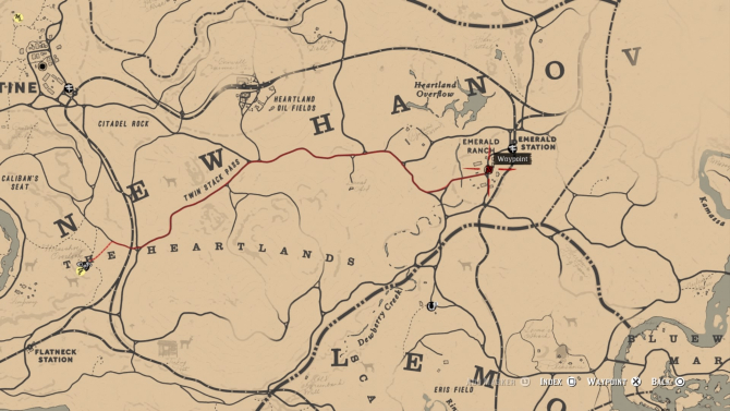 red dead redemption 2 kort