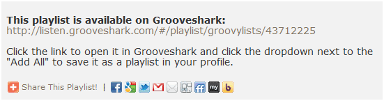 find spillelister til grooveshark