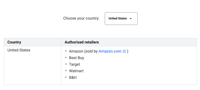 google butik pris match USA