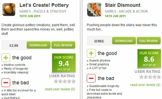 Android app anmeldelser