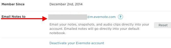 E-mail-notater til Evernote