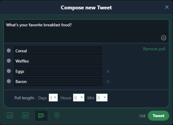 hvad er twitter poll