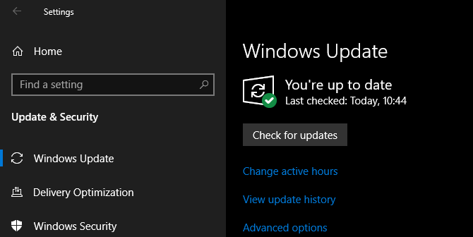 Windows Update opdateret