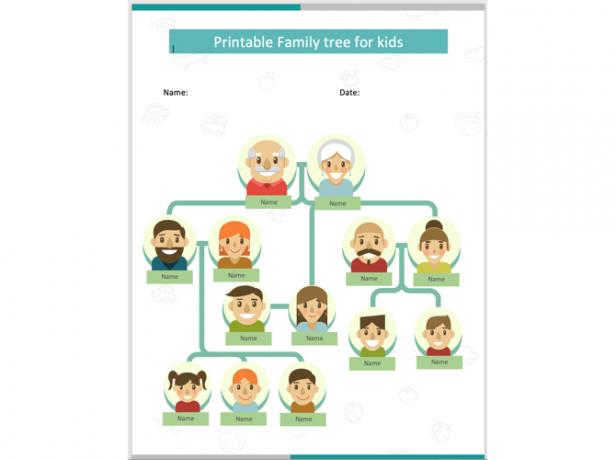 Family Tree Template Cartoon-TemplateNet